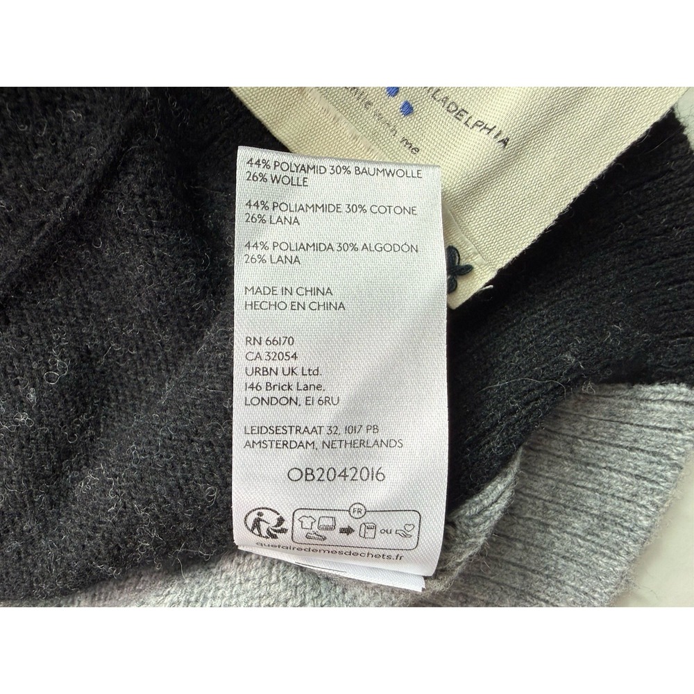 We The Free People Essential Cardi‎ Oversized Cardigan XL Black & Grey NWT - Picture 7 of 10